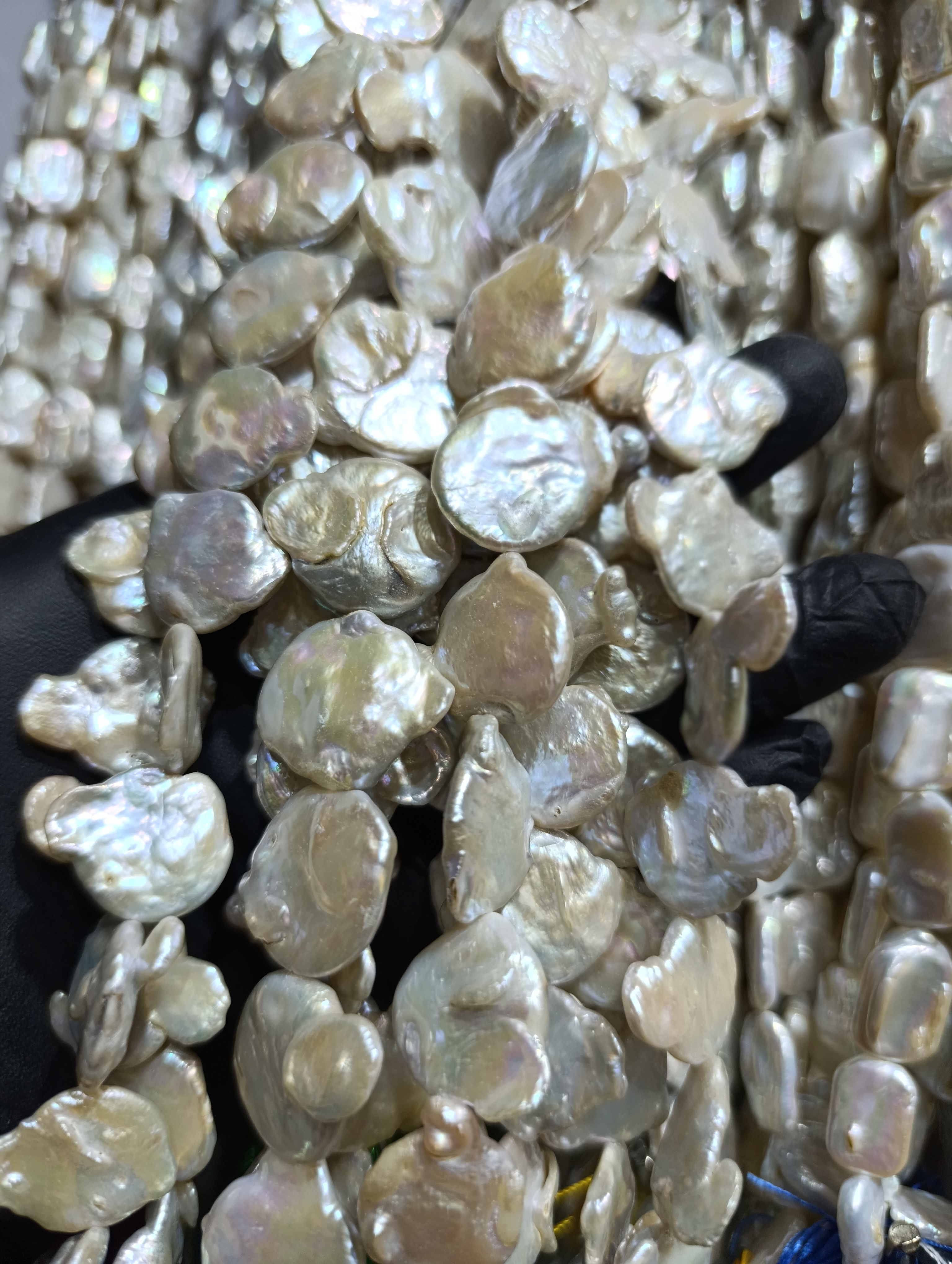 مروارید باروک طبیعی (سکه ای نامنظم)