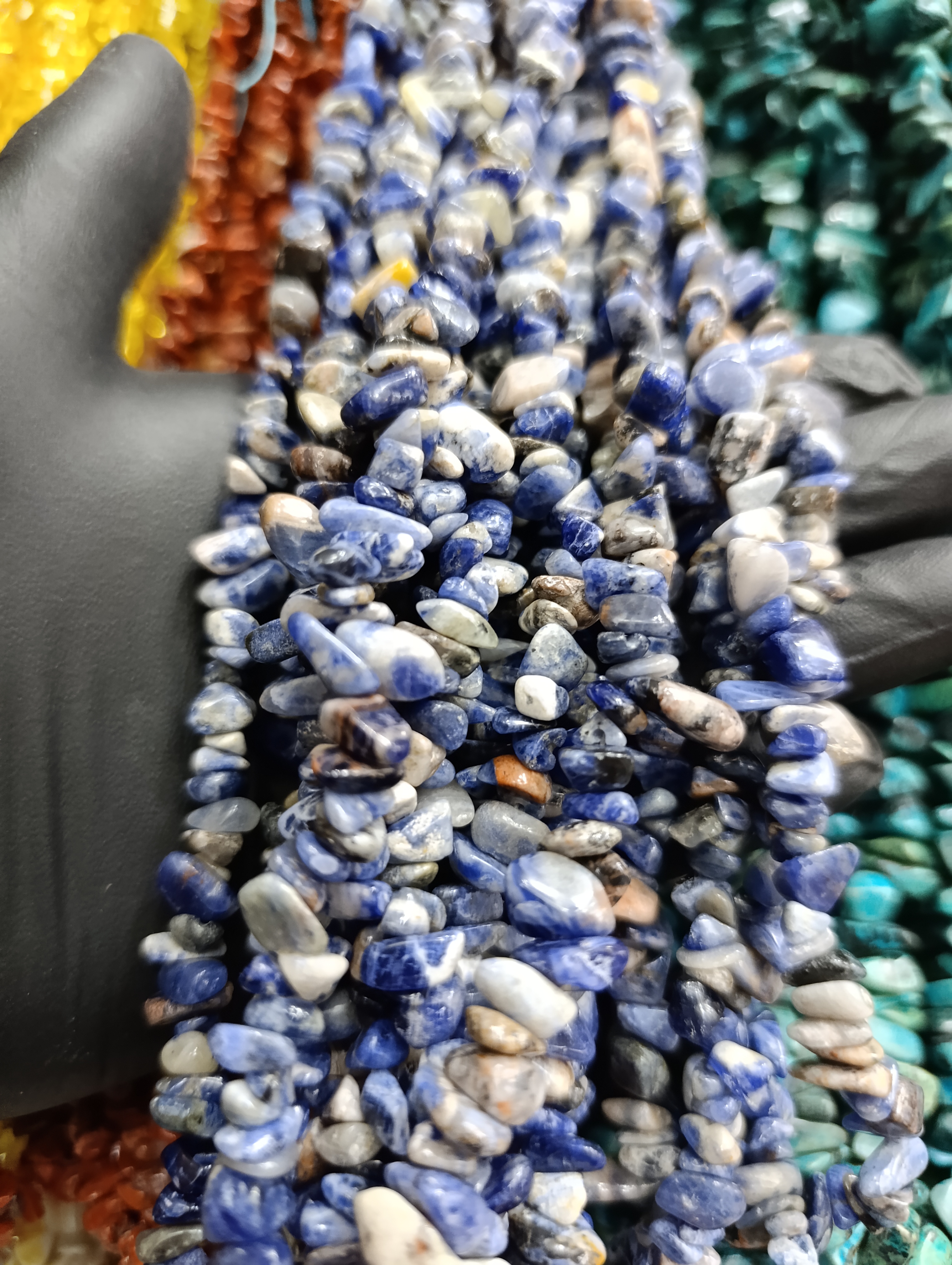 ریسه سنگ چیپسی سودالیت (۸۰ سانت)